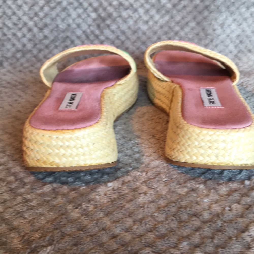 Steve Madden Espadrille Platform Flower Sandals - Picture 5 of 8